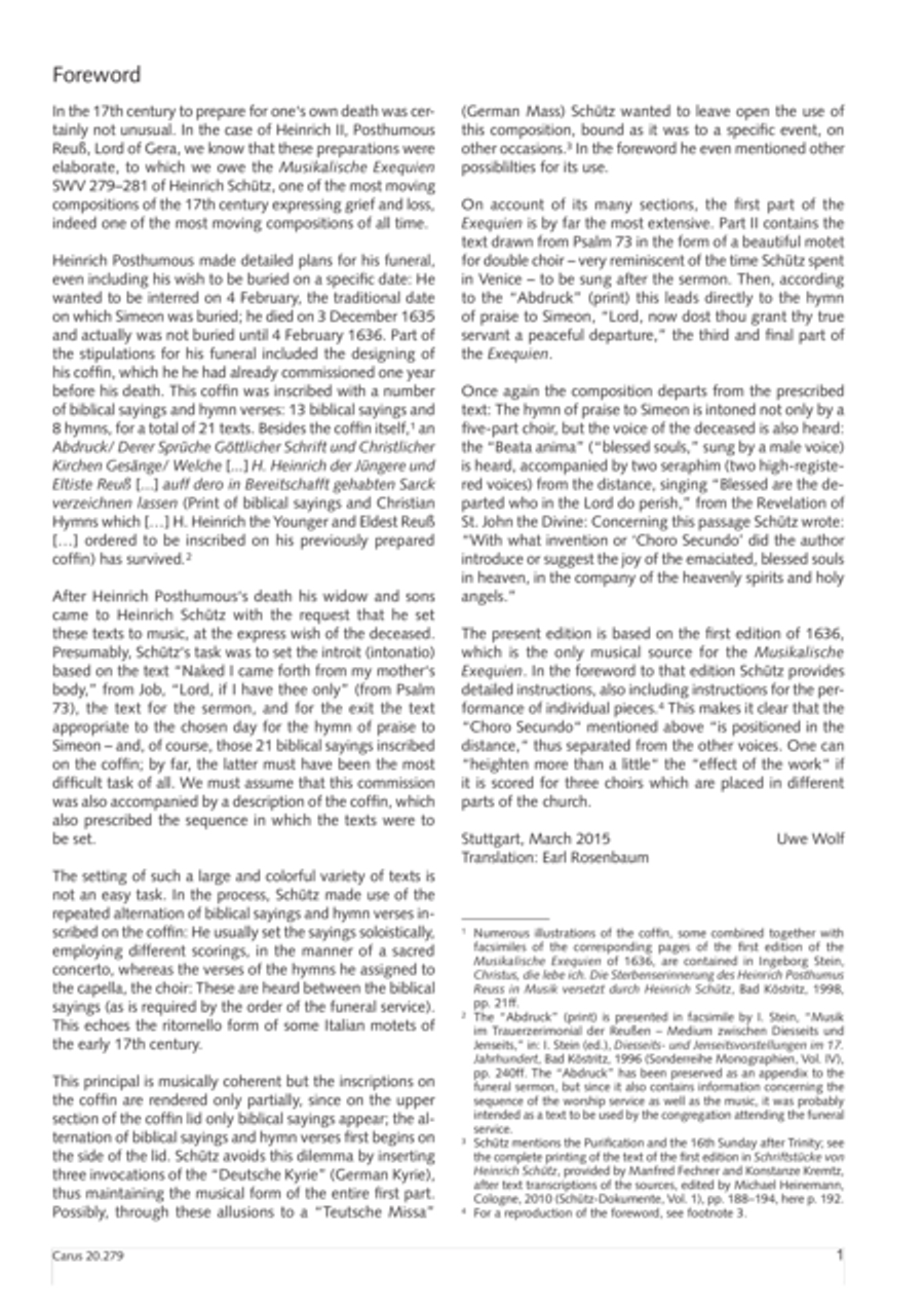 Musikalische Exequien I-III Score scores gallery preview page 4