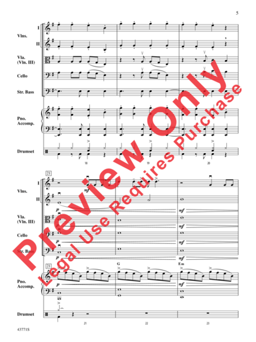 Dark Horse String Orchestra scores gallery preview page 6