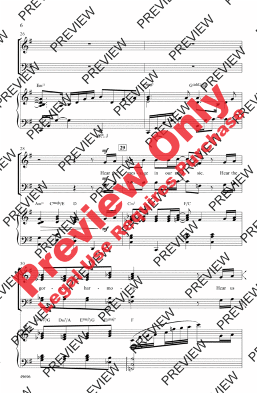 And So We Sing 4-Part scores gallery preview page 6