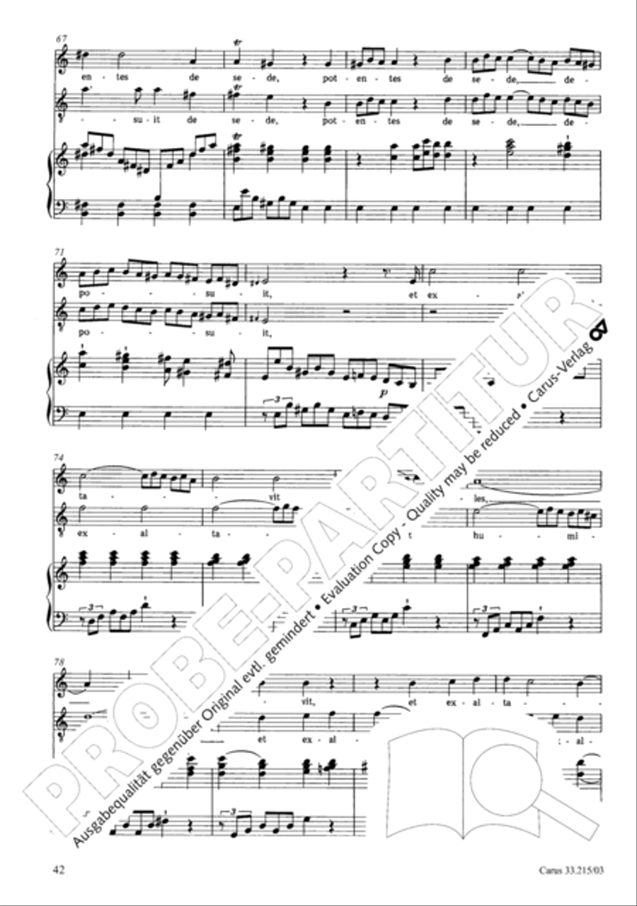 Magnificat 4-Part scores gallery preview page 43