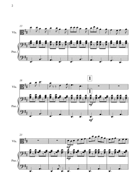 Pop Goes the Weasel - Theme and Variations For Viola and Piano image number null