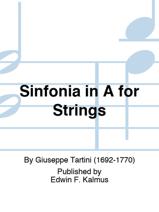 Sinfonia in A for Strings