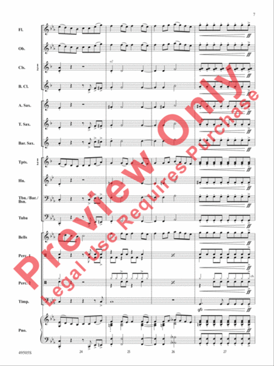 Awesome Sauce Concert Band scores gallery preview page 8