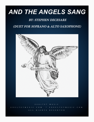 Book cover for And The Angels Sang (Duet for Soprano and Alto Saxophone)