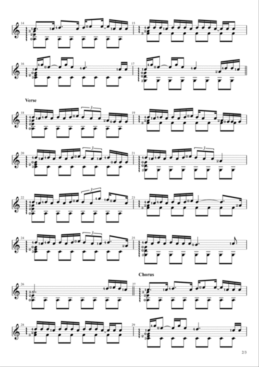 Colors Colors Guitar Solo scores gallery preview page 2