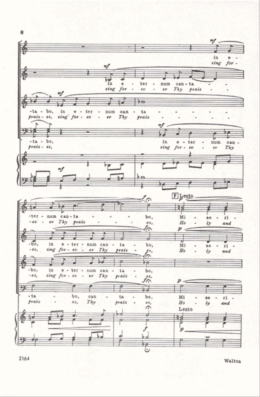 Misericordias Domini (Holy and merciful Lord) 4-Part scores gallery preview page 8