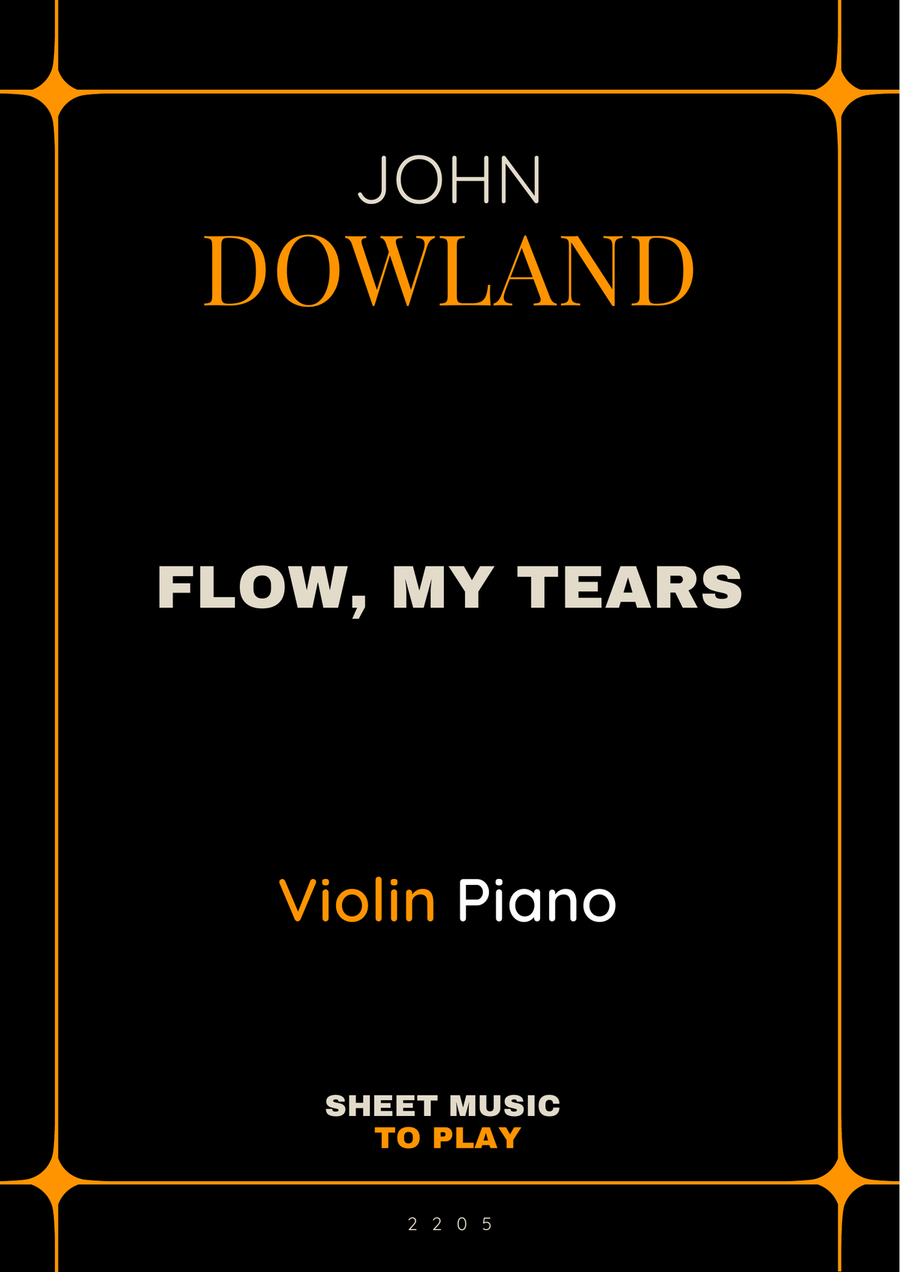Flow My Tears - Violin and Piano (Full Score and Parts) Violin Solo scores gallery preview page 1