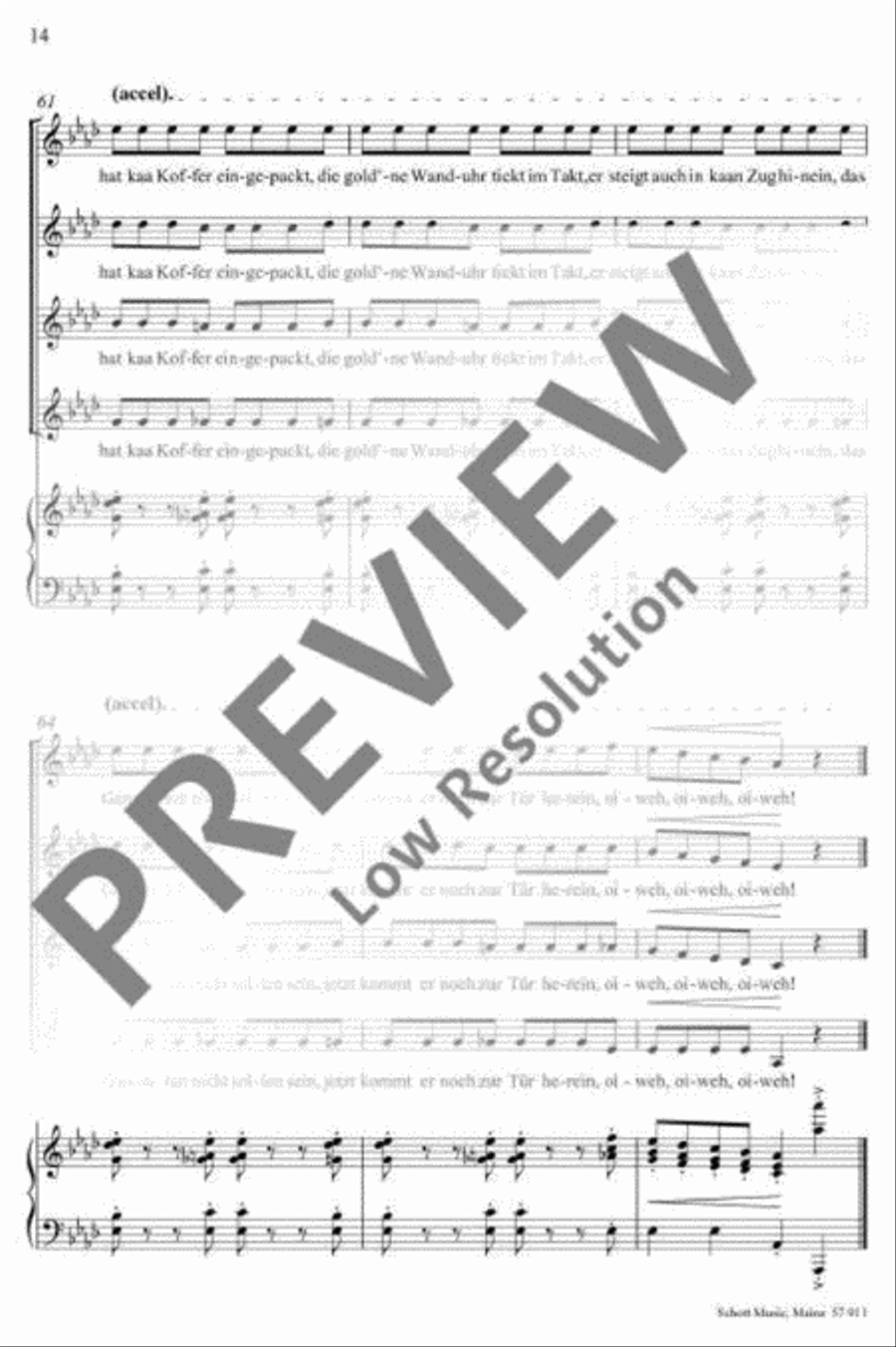 Mein Mann will mich verlassen SSAA scores gallery preview page 15