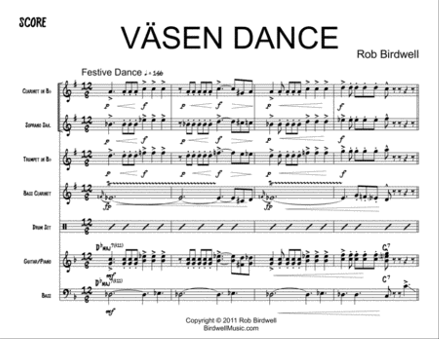 Väsen Dance Jazz Ensemble scores gallery preview page 1