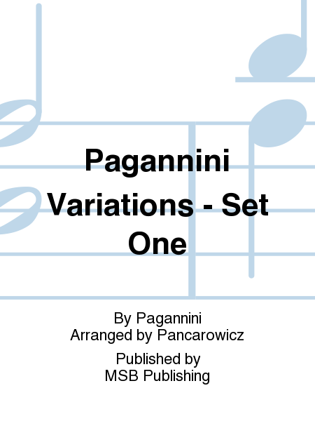 Pagannini Variations - Set One