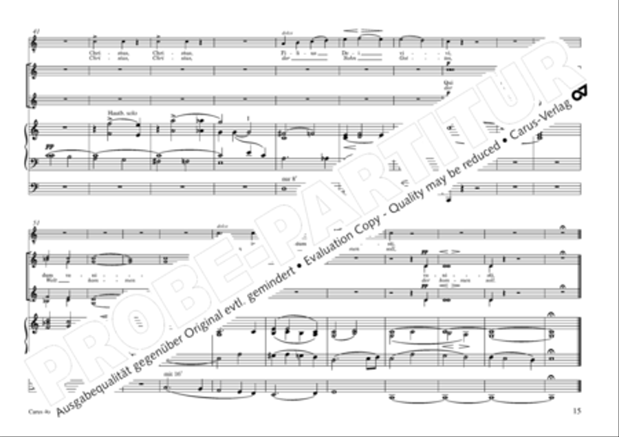Oratorio de Noel (Weihnachtsoratorium) 4-Part scores gallery preview page 16