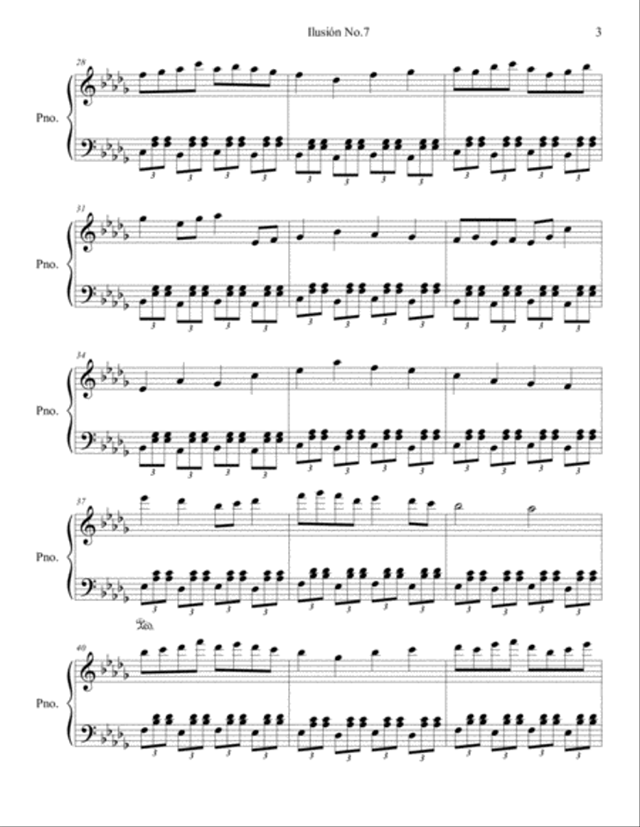 piano ilusion no.7 Piano Solo scores gallery preview page 3