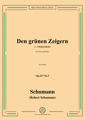 Schumann-Den grunen Zeigern,Op.117 No.3,in b minor