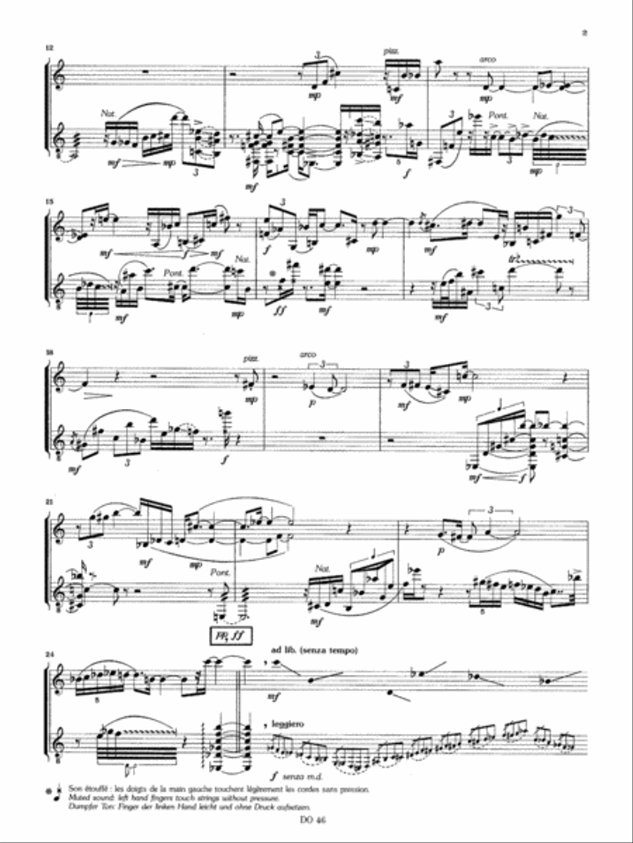 Pas de deux (vln / guit.) Violin scores gallery preview page 2