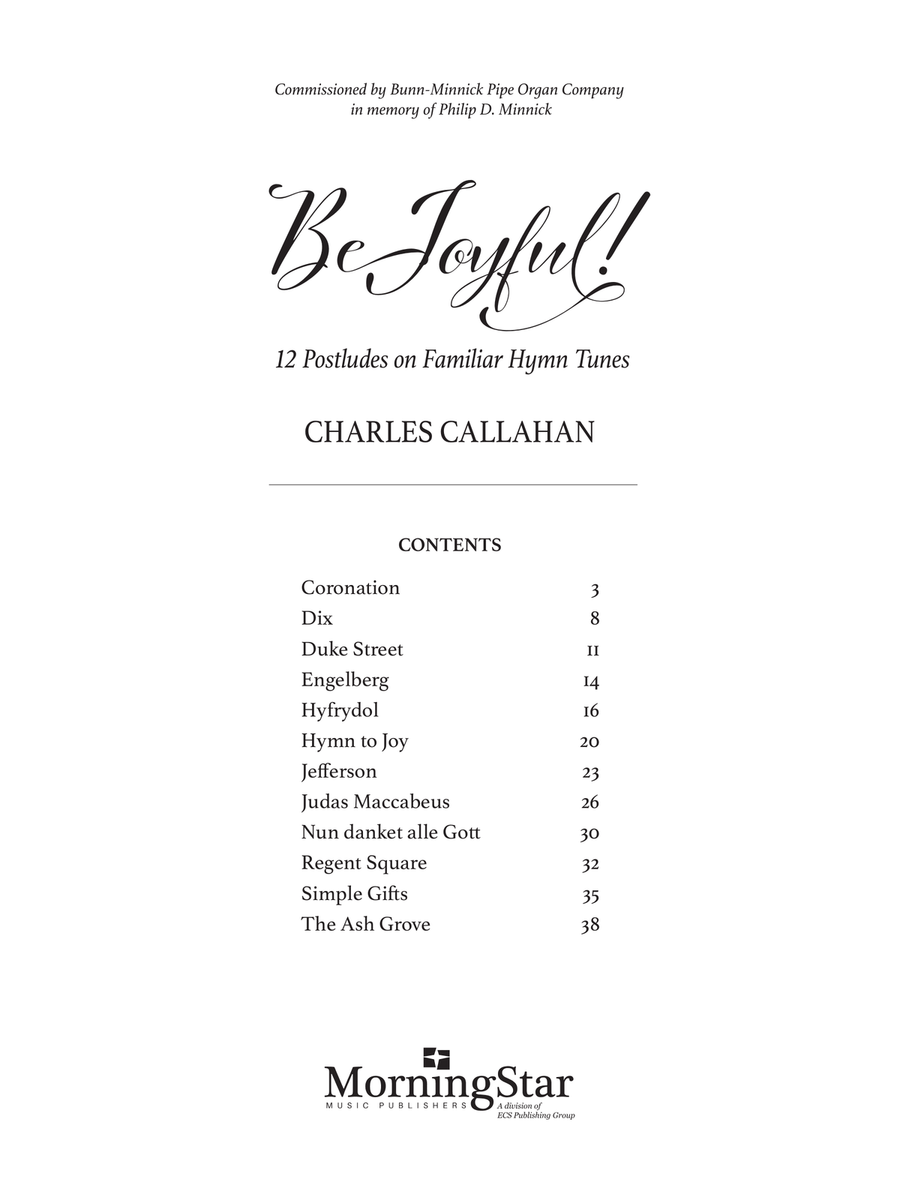 Be Joyful! Organ scores gallery preview page 1