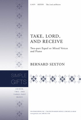 Book cover for Take, Lord, and Receive