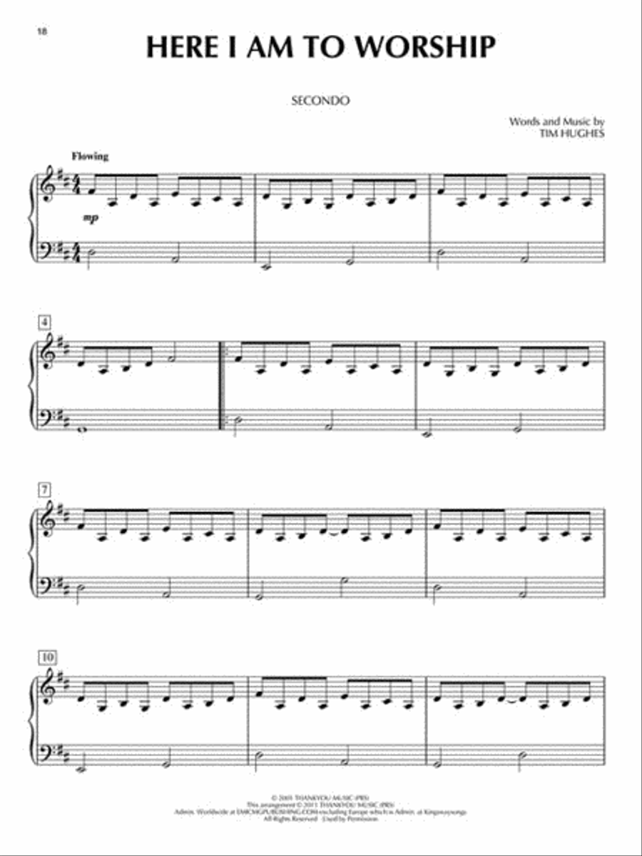 Contemporary Worship Duets 1 Piano, 4-Hands scores gallery preview page 3