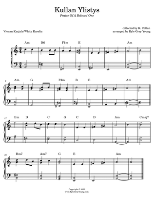 Kullan Ylistys (Praise Of A Beloved One) (piano solo)