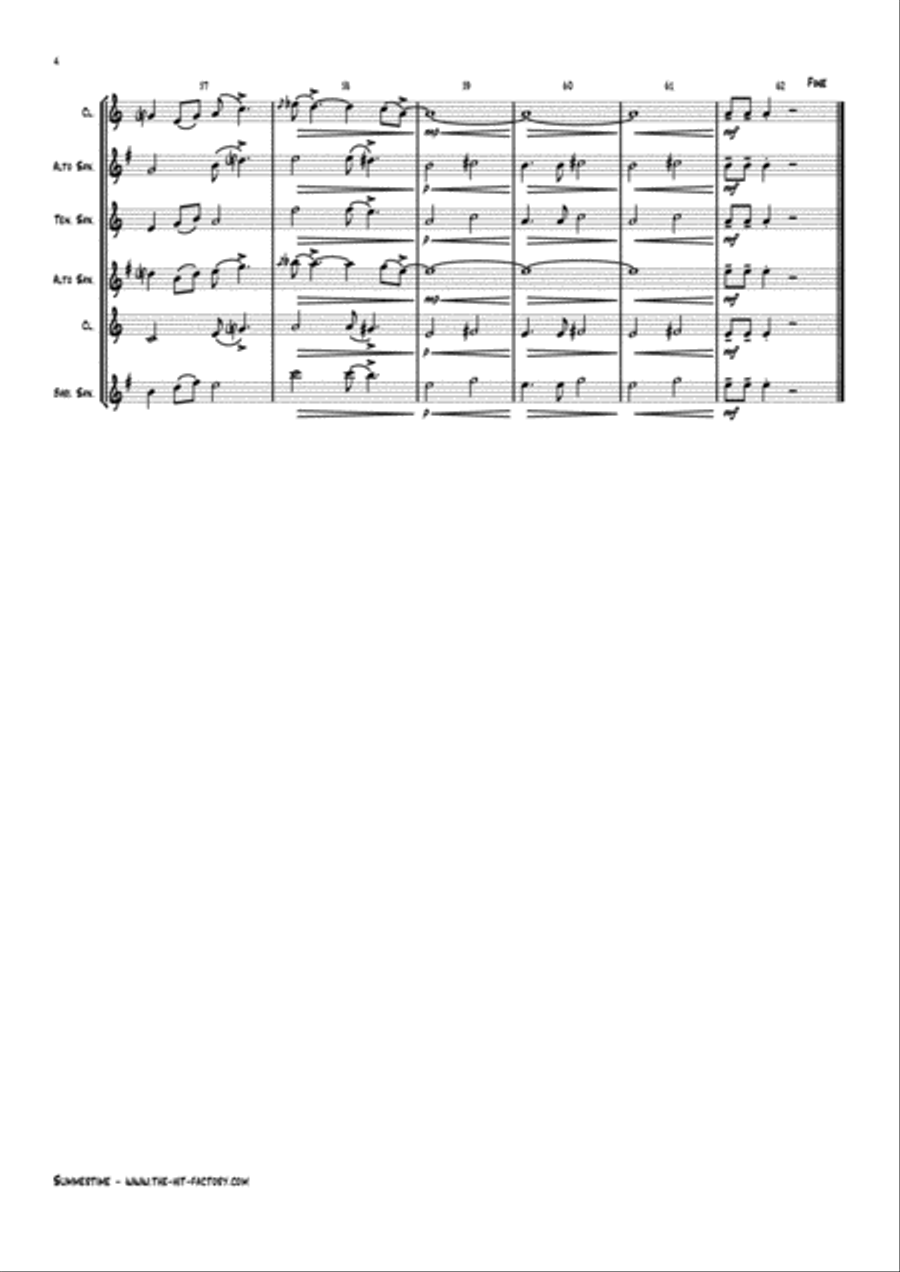 Summertime Woodwind Trio scores gallery preview page 4