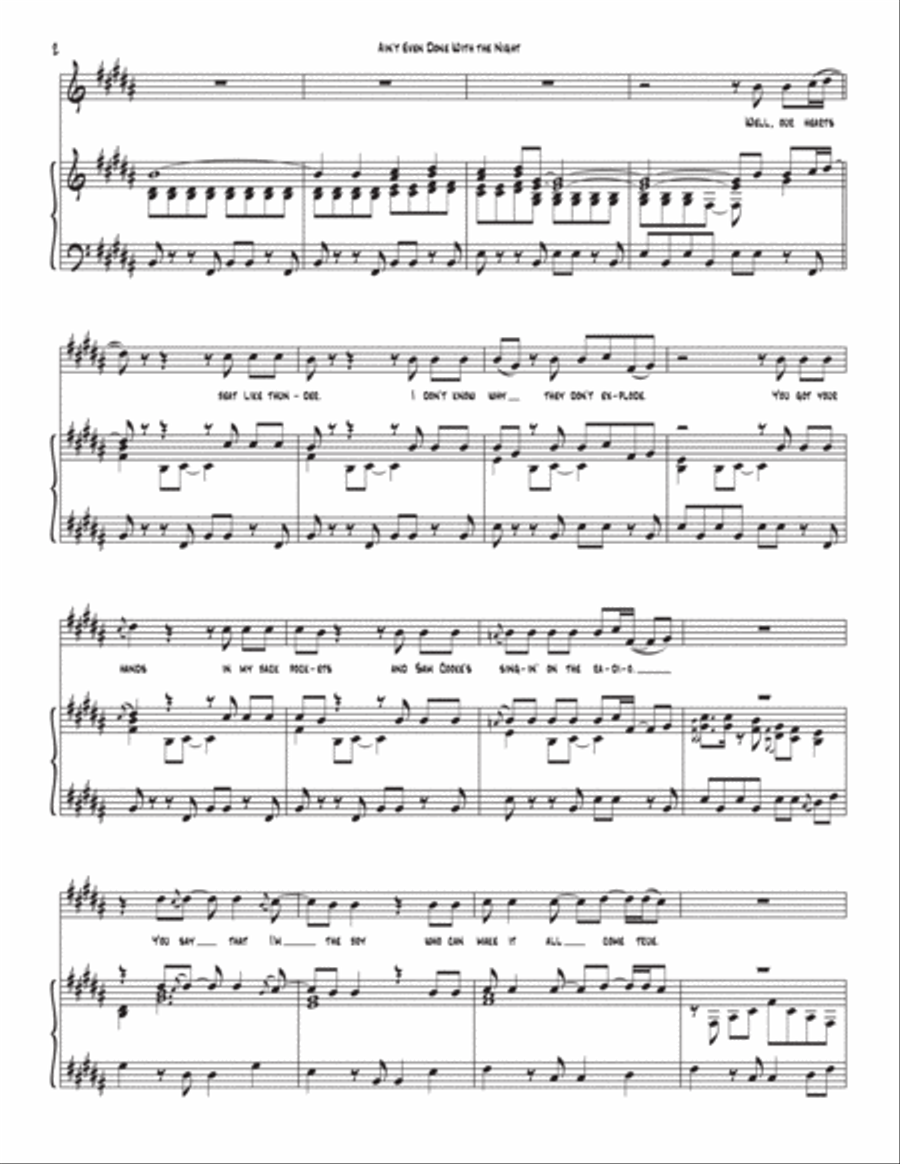 Ain't Even Done With The Night Voice scores gallery preview page 2