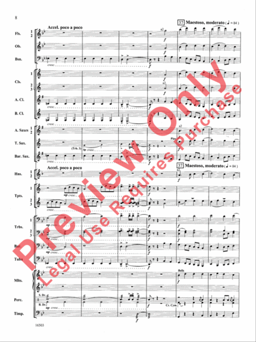 A Winter's Carol Concert Band scores gallery preview page 9