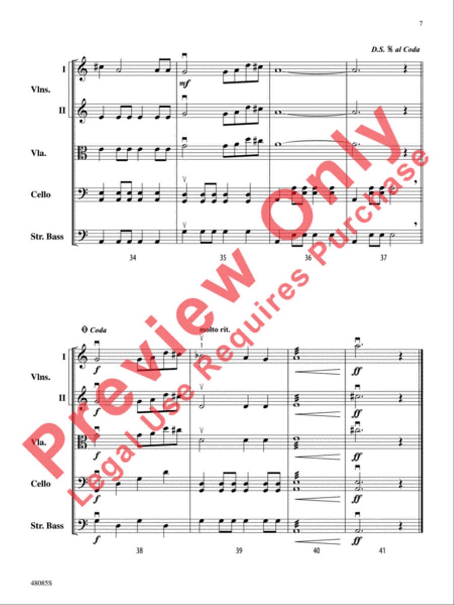 A Hanukkah Prayer of Thanks String Orchestra scores gallery preview page 8