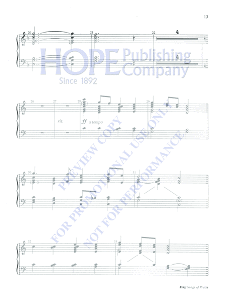 Ring Songs of Praise Ring Songs of Praise 3-Octaves scores gallery preview page 13