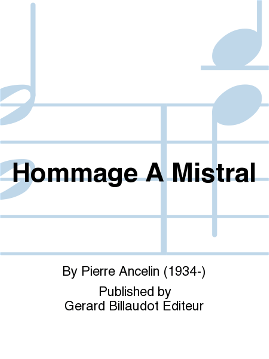 Hommage A Mistral Set of Parts scores gallery preview page 1