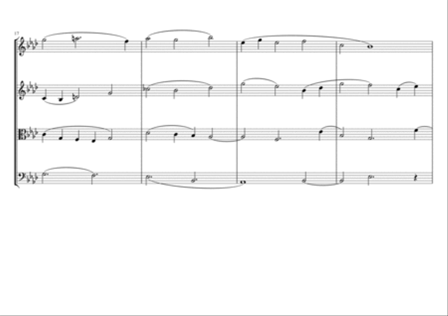 Sundays Love String Quartet scores gallery preview page 6