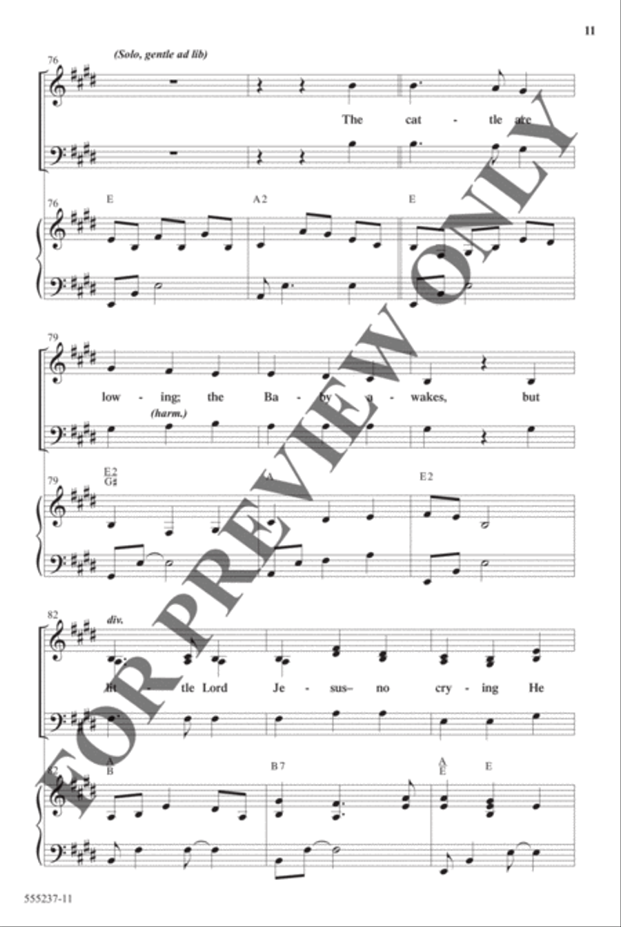 Christmas Eve Medley - Anthem Christmas Eve Medley - Anthem Choir scores gallery preview page 10