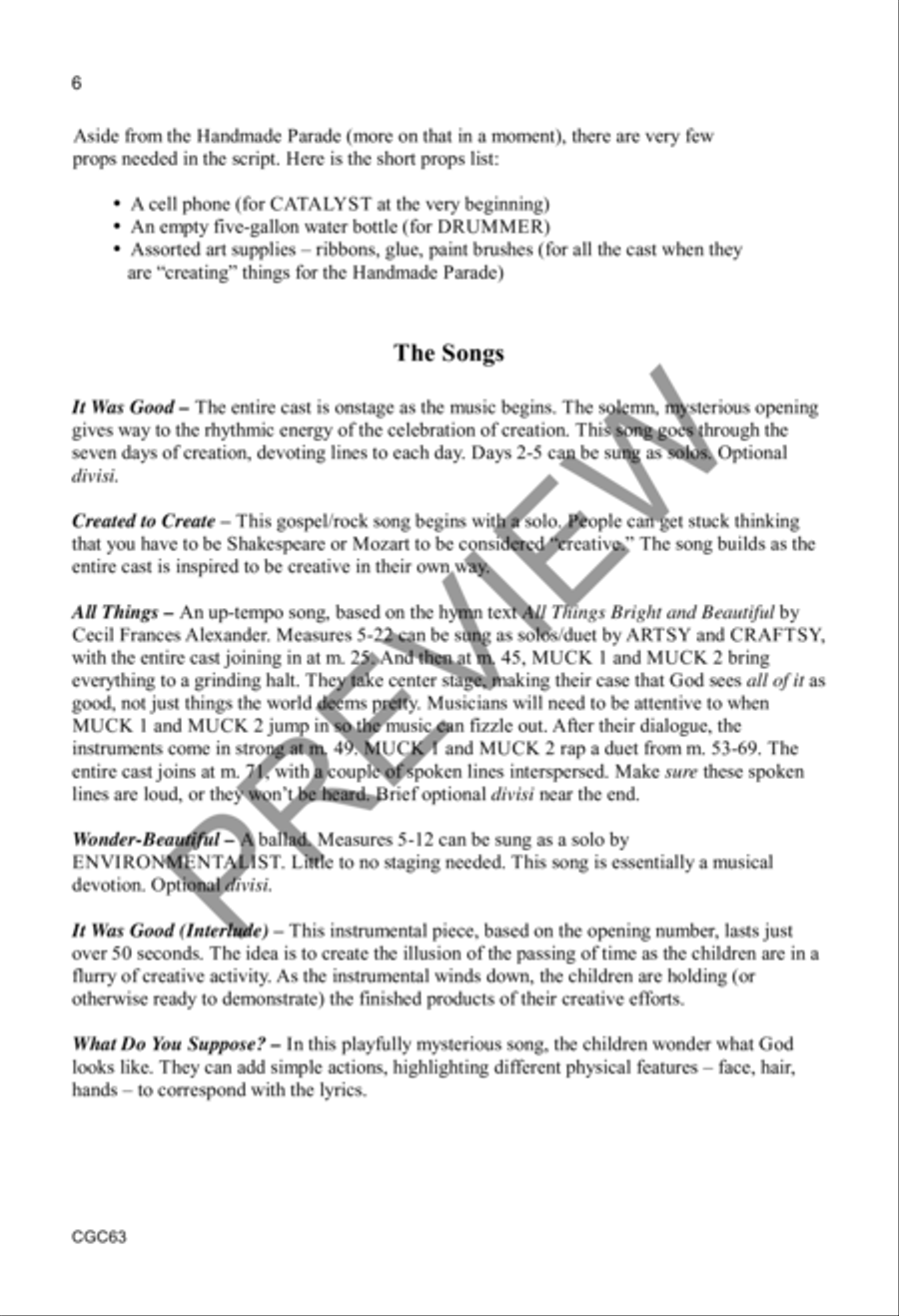 In the Image Preview Kit (Score & CD) Unison Choir scores gallery preview page 7