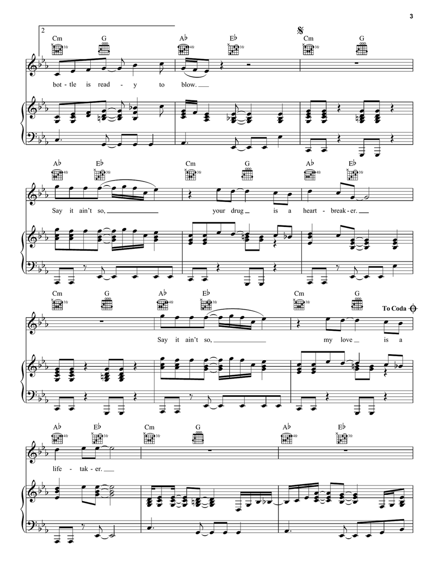 Say It Ain't So Acoustic Guitar scores gallery preview page 3