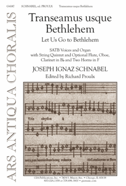Transeamus usque Bethlehem (Let Us Go to Bethlehem) - Instrument edition