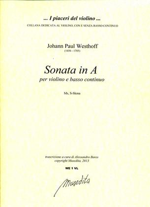 Sonata in A (Ms, S-Skma)