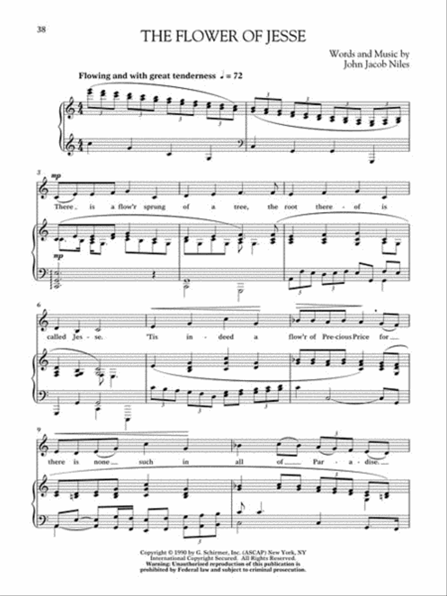 Songs of John Jacob Niles – Revised and Expanded Edition Low Voice scores gallery preview page 7