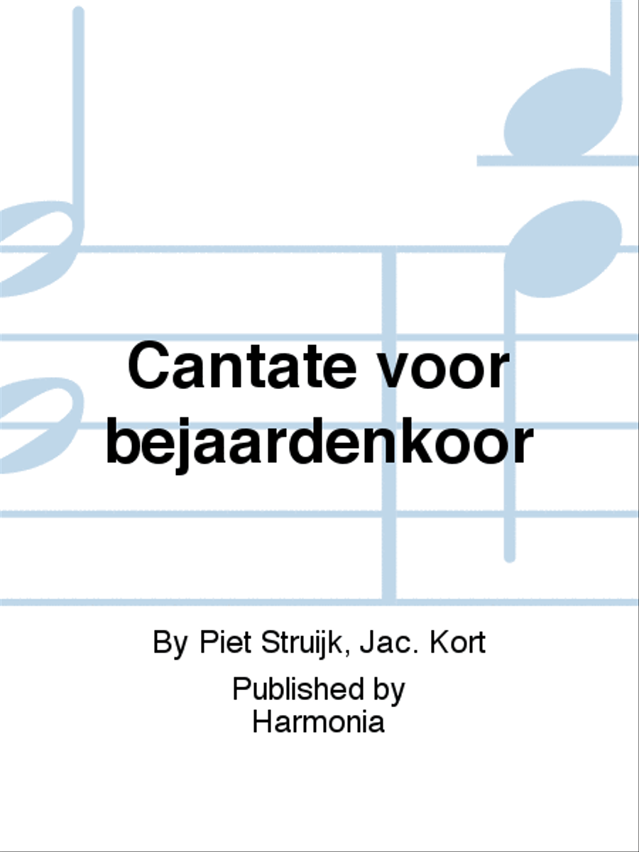 Cantate voor bejaardenkoor