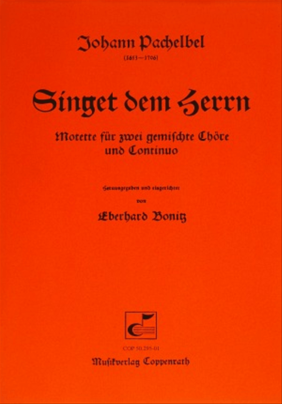 Singet dem Herrn 4-Part scores gallery preview page 1
