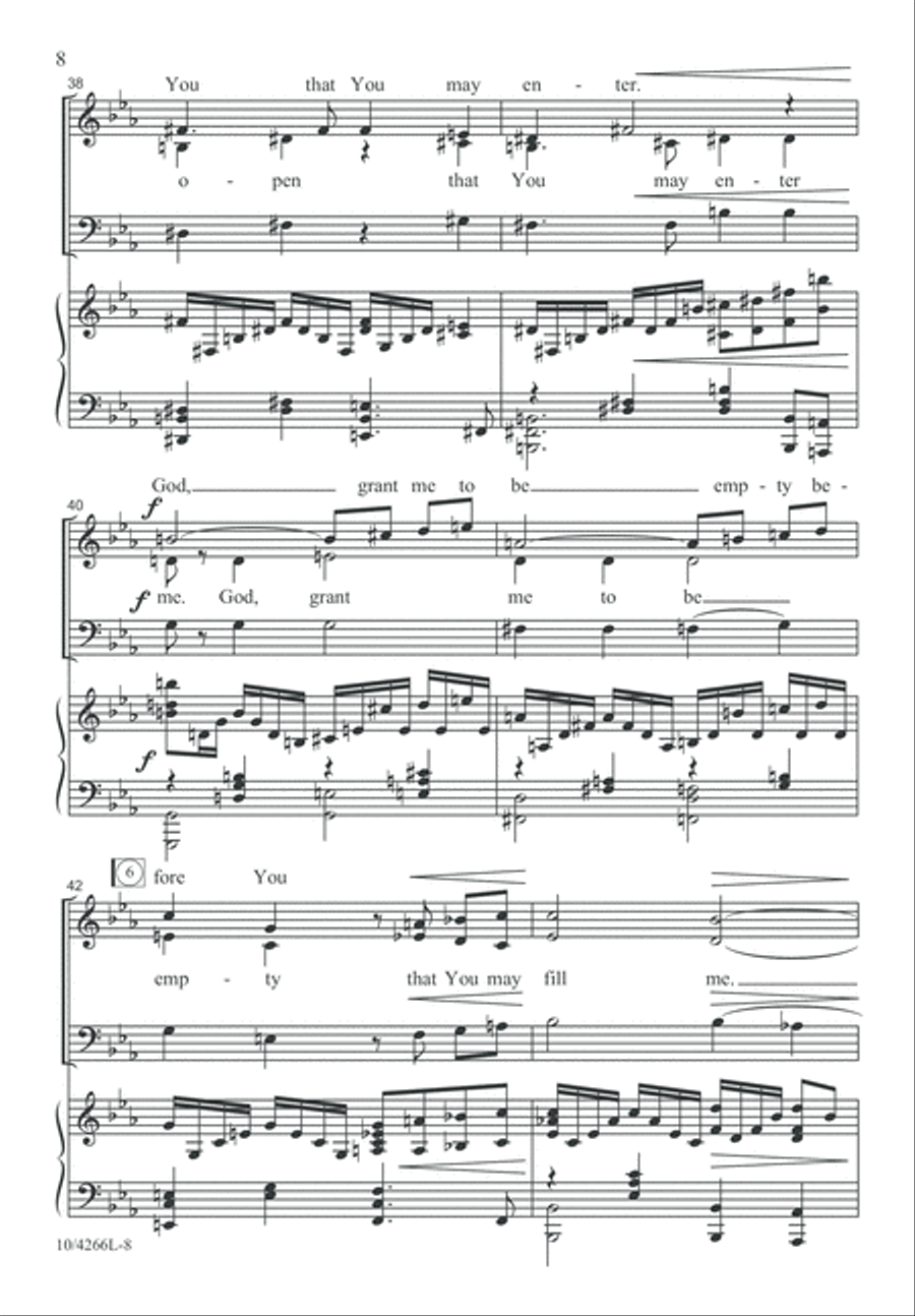 God, Grant Me to Be Silent 3-Part scores gallery preview page 8