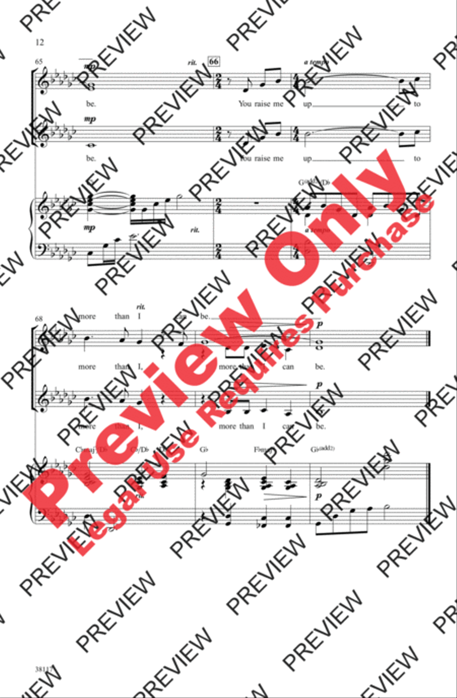 You Raise Me Up You Raise Me Up Women's Choir scores gallery preview page 23