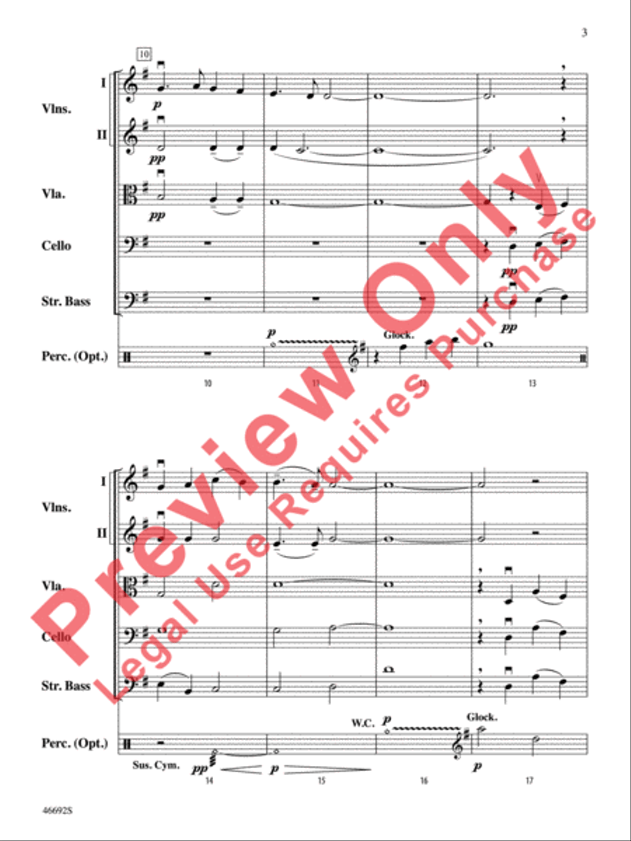 See Amid the Winter's Snow String Orchestra scores gallery preview page 4