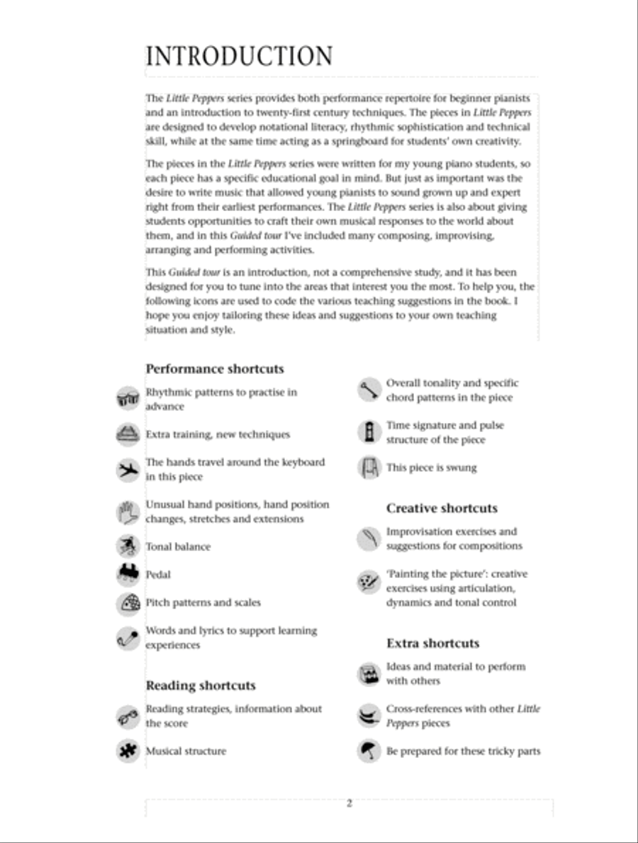 Guided Tour of the Little Peppers Piano Solo scores gallery preview page 2