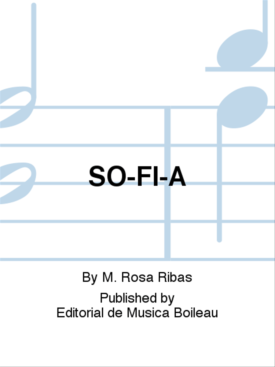 SO-FI-A Piano Solo scores gallery preview page 1