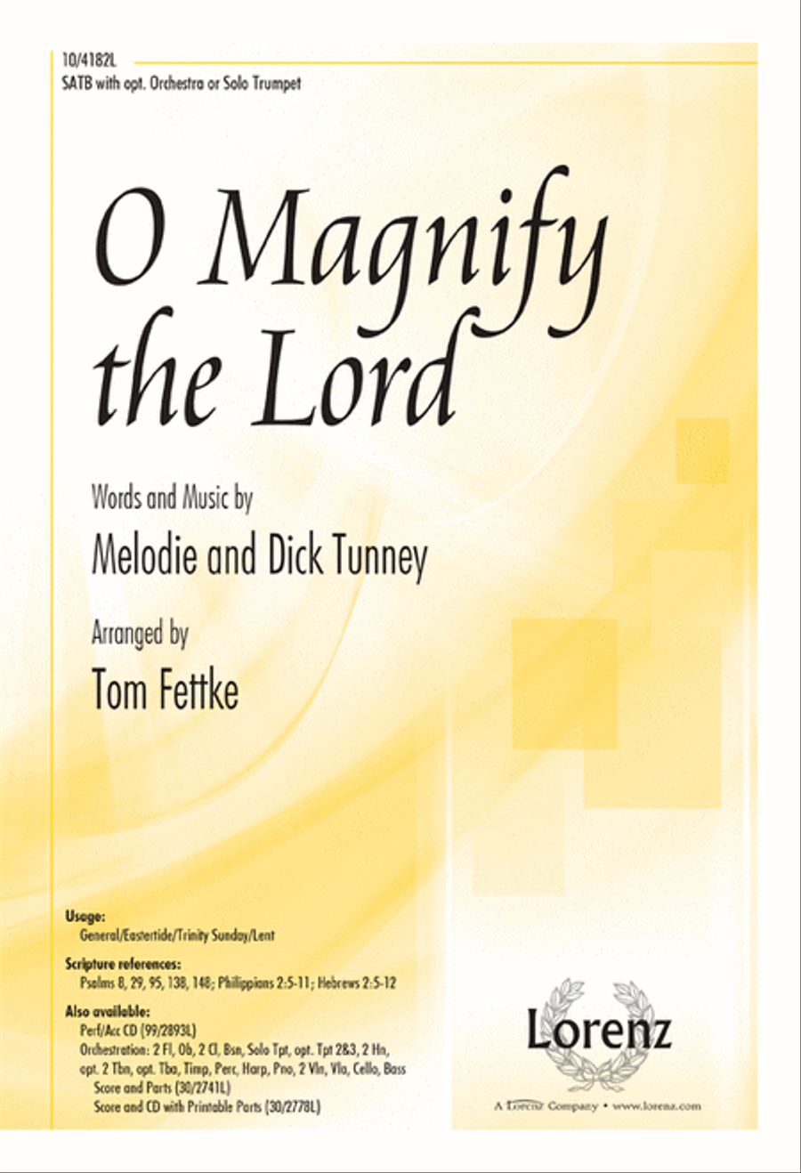O Magnify the Lord O Magnify the Lord 4-Part scores gallery preview page 1