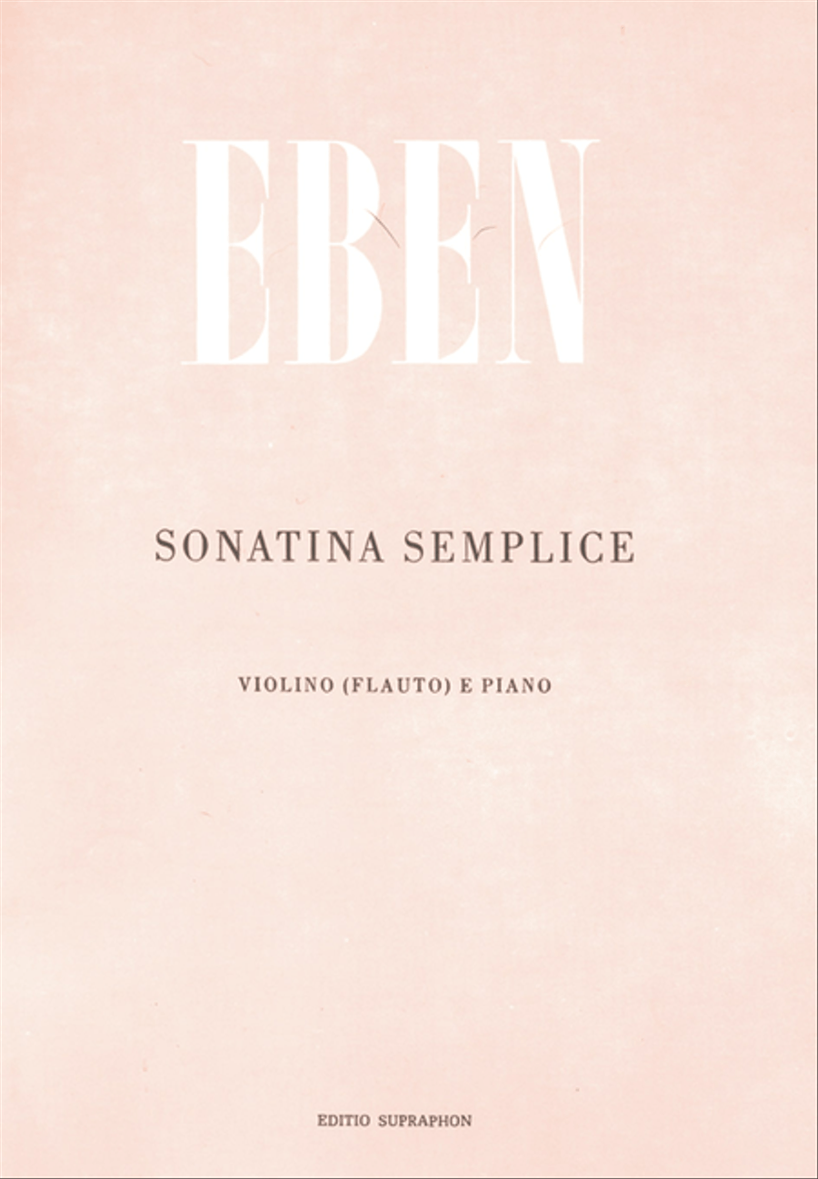 Sonatina semplice für Flöte oder Violine und Klavier Flute scores gallery preview page 1