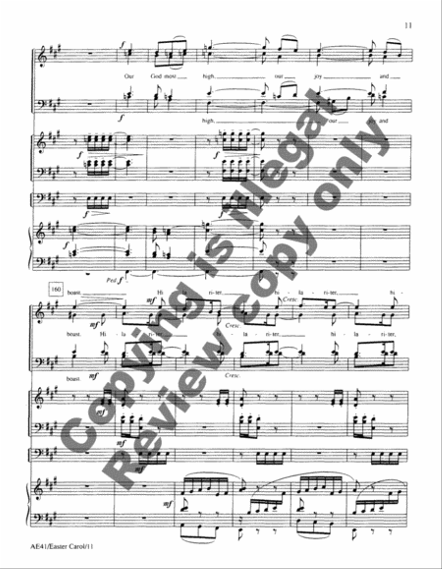 An Easter Carol An Easter Carol 4-Part scores gallery preview page 8