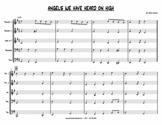 Book cover for ANGELS WE HAVE HEARD ON HIGH - BRASS QUINTET
