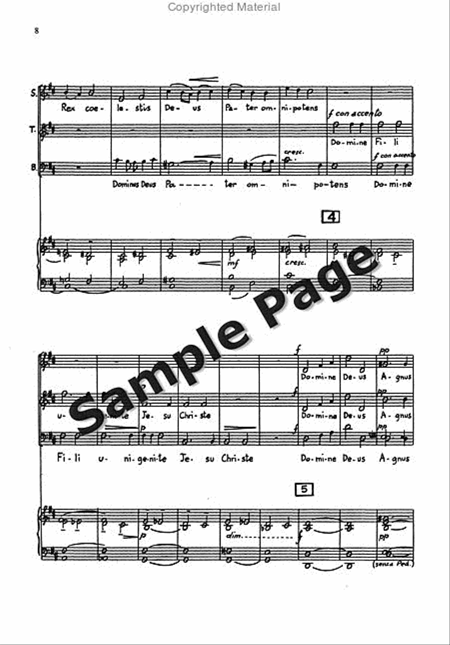 Messa Breve For Mixed Choir (3 Voices Stb) And Organ STB scores gallery preview page 7