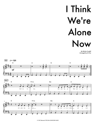 Book cover for I Think We're Alone Now