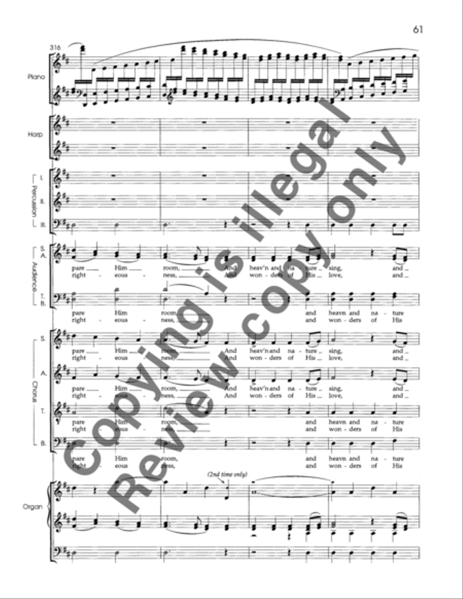 A Christmas Garland (SATB Keyboard/Percussion Version Score) 4-Part scores gallery preview page 13
