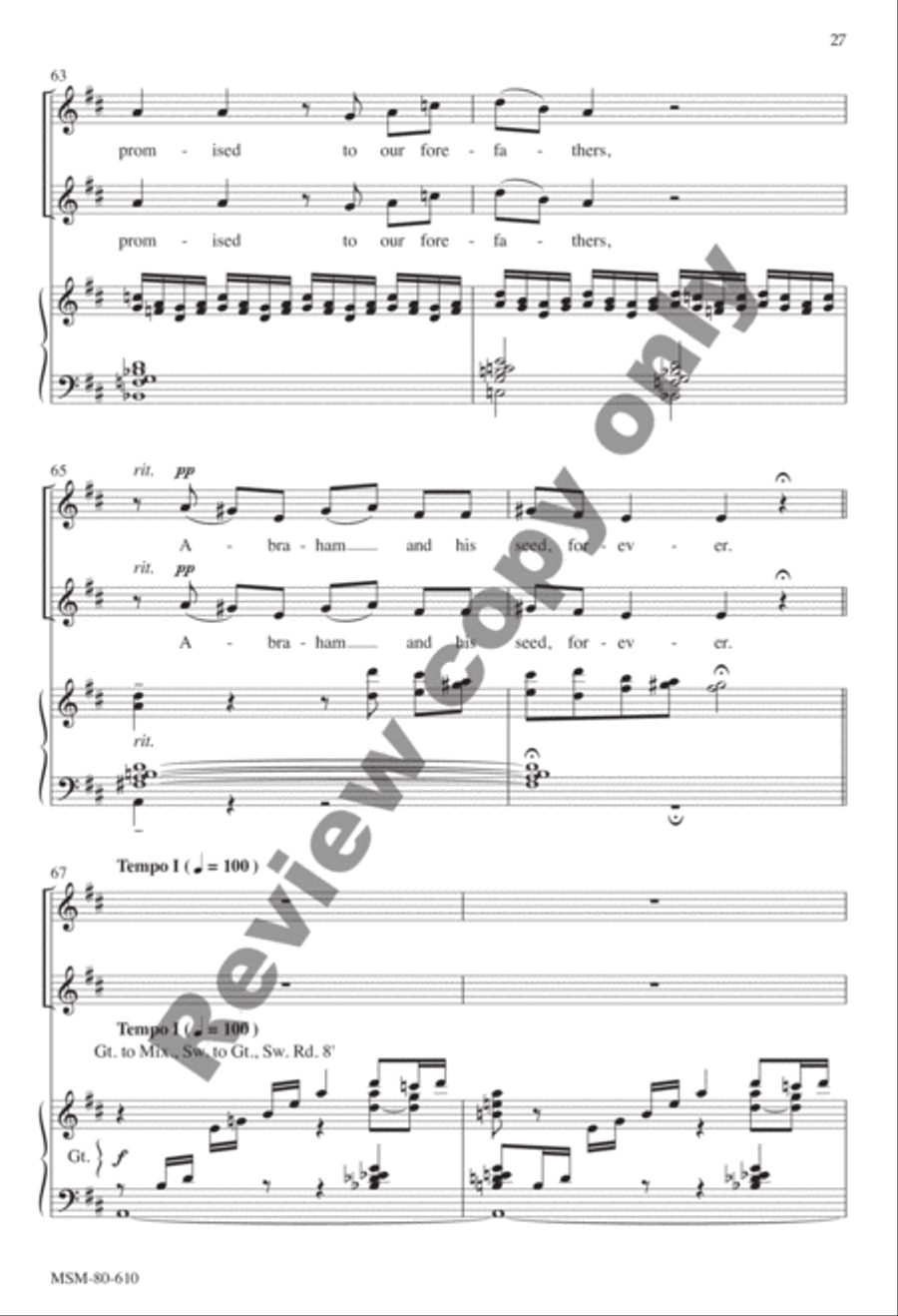 Evensong Unison Choir scores gallery preview page 60